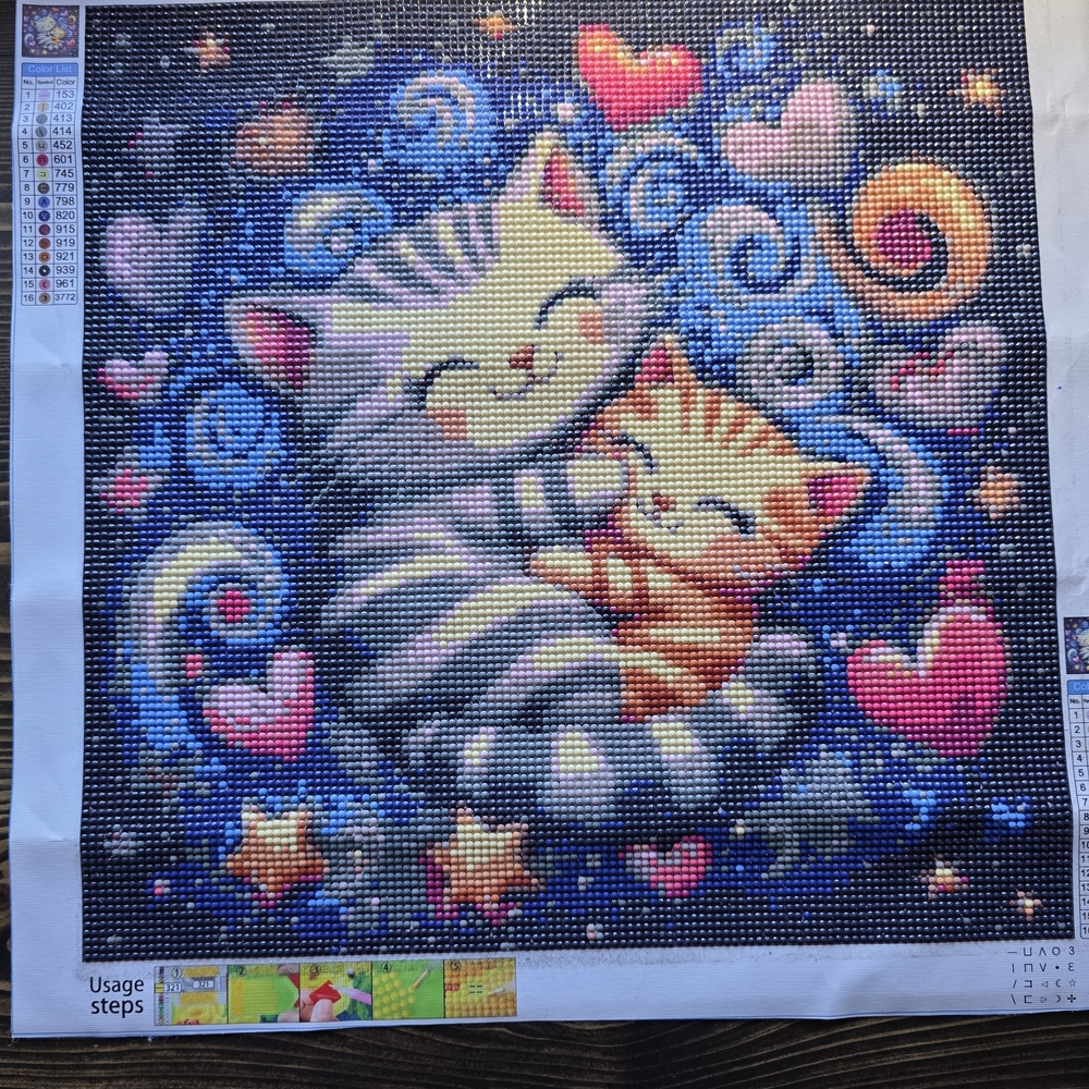Whimsical Cat Diamond Art Kit